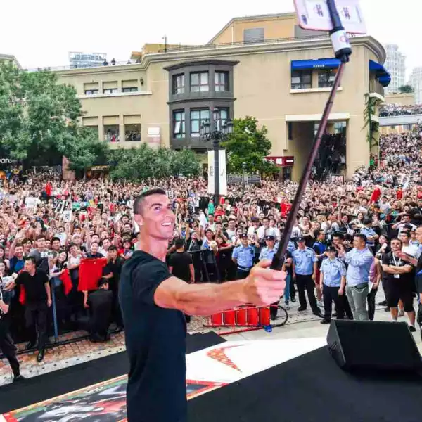 Cristiano Ronaldo Kicks Off Solo Pre-Season Tour In China (Photos)